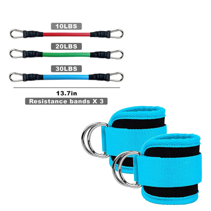 Adjustable Ankle Strap Resistance Band for Home Workout, Elastic Training Band for Legs & Glutes, Fitness Accessory Summervibes
