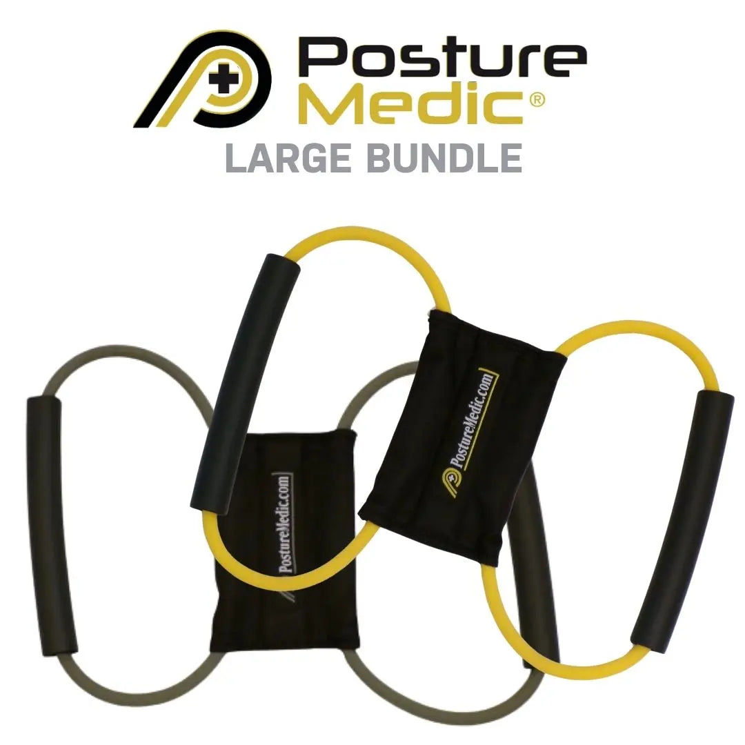 Posturemedic Dynamic Posture Correction Training System - Adjustable Resistance Support Device (XS-2XL) for Upper Back, Shoulder, and Neck Pain Relief, Designed to Strengthen Postural Muscles and Correct Slouching for All Ages
