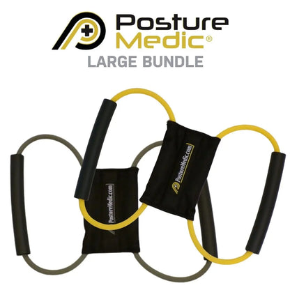 Posturemedic Dynamic Posture Correction Training System - Adjustable Resistance Support Device (XS-2XL) for Upper Back, Shoulder, and Neck Pain Relief, Designed to Strengthen Postural Muscles and Correct Slouching for All Ages