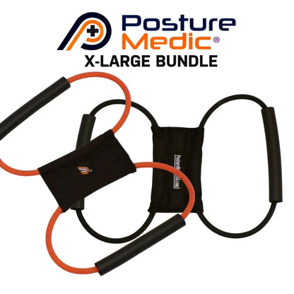 Posturemedic Dynamic Posture Correction Training System - Adjustable Resistance Support Device (XS-2XL) for Upper Back, Shoulder, and Neck Pain Relief, Designed to Strengthen Postural Muscles and Correct Slouching for All Ages