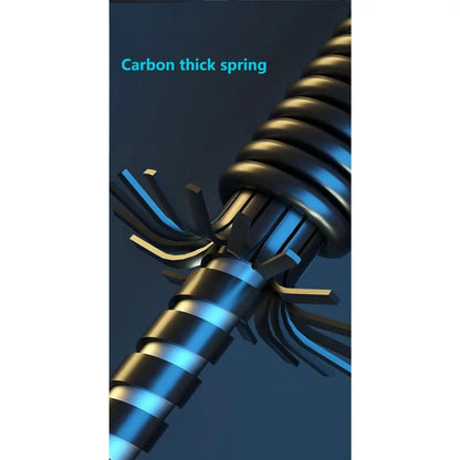 Carbon Fiber Strong Spring Bar - Home Strength Training Equipment with Protective Net Rope, Multi-Muscle Upper Body Workout, Multiple Strength Options, Hand Grip Exerciser, Workout Hand Gripper, Twister Arm Trainer, Forearm Strengthener for Office Workers