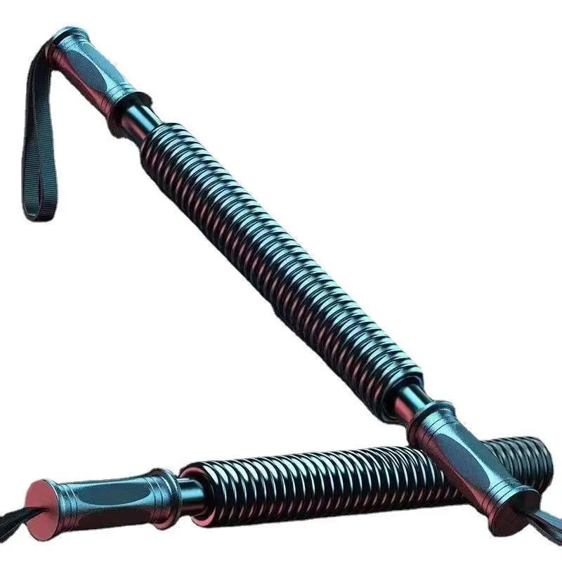 Carbon Fiber Strong Spring Bar - Home Strength Training Equipment with Protective Net Rope, Multi-Muscle Upper Body Workout, Multiple Strength Options, Hand Grip Exerciser, Workout Hand Gripper, Twister Arm Trainer, Forearm Strengthener for Office Workers