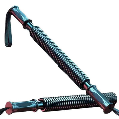 Carbon Fiber Strong Spring Bar - Home Strength Training Equipment with Protective Net Rope, Multi-Muscle Upper Body Workout, Multiple Strength Options, Hand Grip Exerciser, Workout Hand Gripper, Twister Arm Trainer, Forearm Strengthener for Office Workers